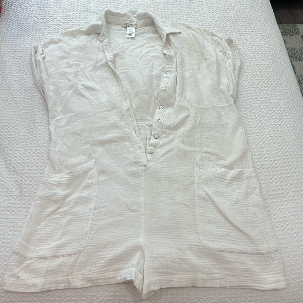 Work L Space cover up romper